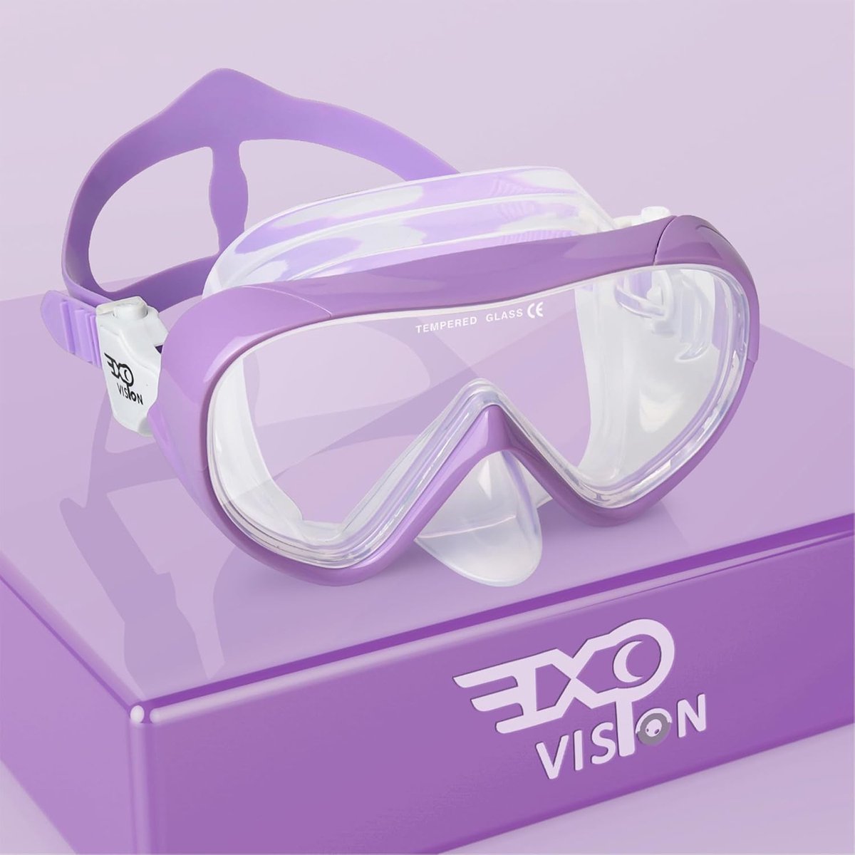 Kinderen Duikbril 180° panorama snorkelmasker anti-condens gehard glas zwemmasker met neusafdekking 4-16
