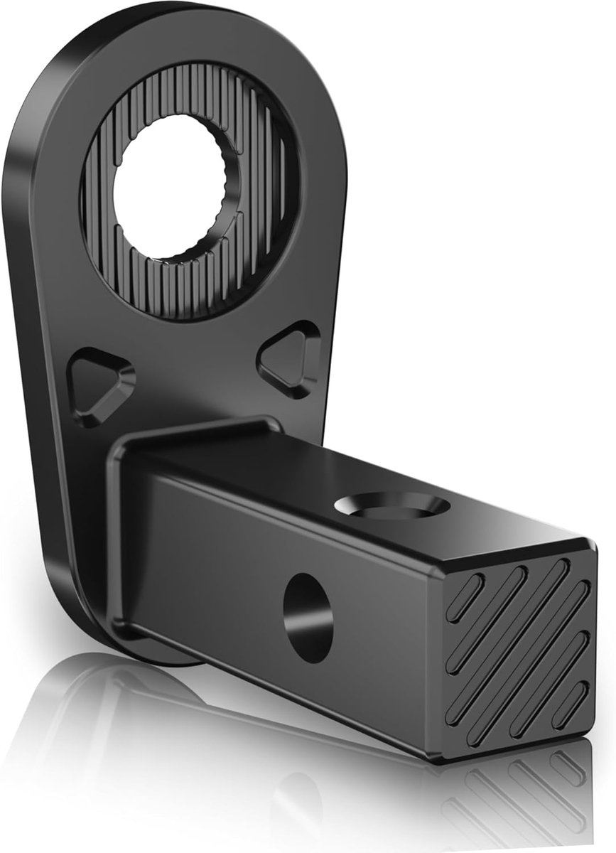 SnelShoppen - Fietstrailer Koppeling, Adapter voor CR Fietstrailer 2015, Vierkante As Koppeling, 304 RVS, Stevige Fietstrailer Koppeling (Zwart)