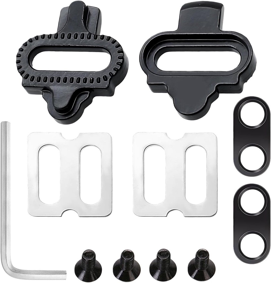 SnelShoppen - BLNC Fiets Cleats, Antislip Schoenplaten voor MTB en Indoor Fietsen, SPD Compatibel, Eenvoudige Installatie, Ideaal voor Fietsers