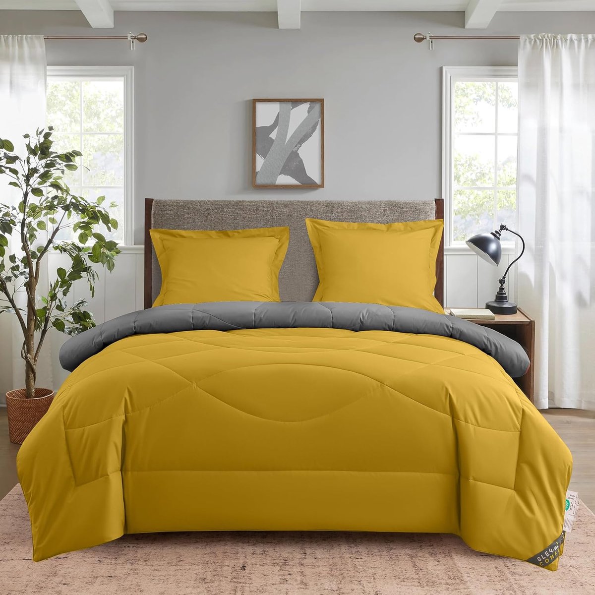 SnelShoppen - SLEEP COMFY 4-seizoenen dekbed 140 x 200 cm - Lichte zomerdeken & knuffeldeken - Anti-allergisch katoen - Oeko-Tex-gecertificeerd voor h