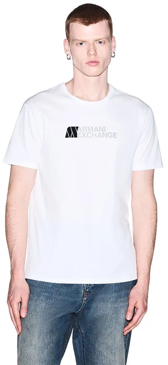 Armani Exchange Xm003094_af21323 T-shirt Met Korte Mouwen Wit L Man