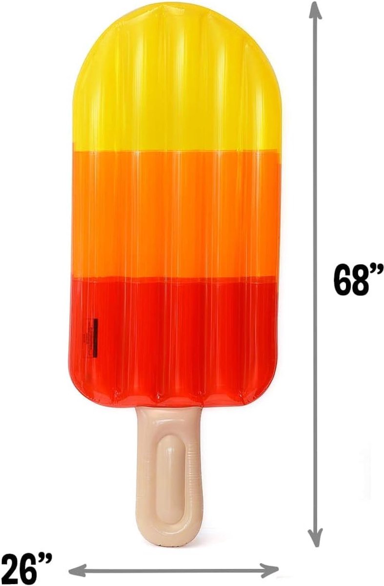 Thijox - 1,8m Gigantische Opblaasbare IJslo-lly Zwembad Lounger Drijver Vlot PVC Waterspeelgoed - Groot Luchtbed voor Zomerfeest, Tuin, Strand - Kleur