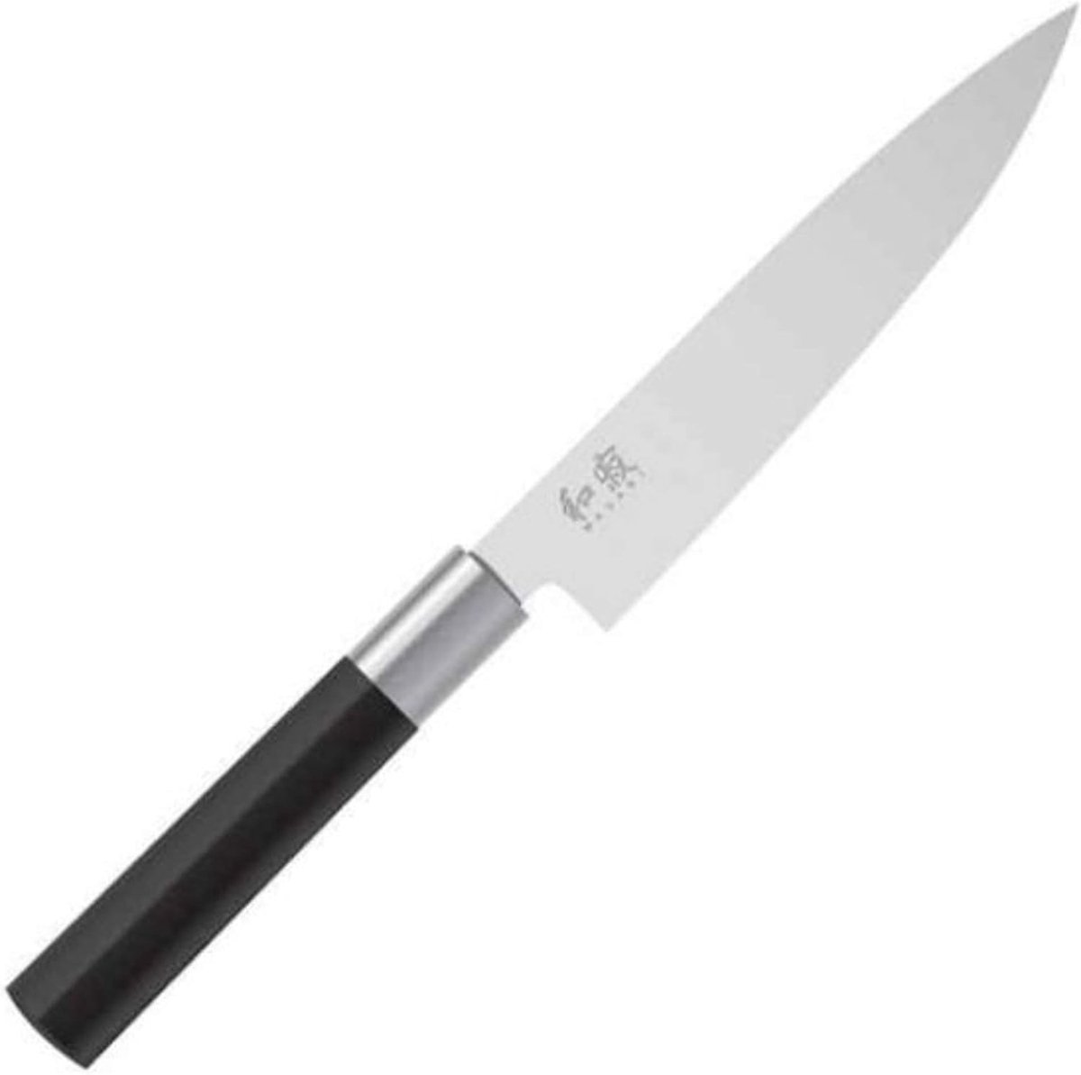 Thijox - Koksmes 20cm Zwart KAI 6720C Wasabi - Hoogwaardige Keukenmes voor Koks - Perfect voor Snijden en Hakken - RVS Mes met Ergonomische Handgreep