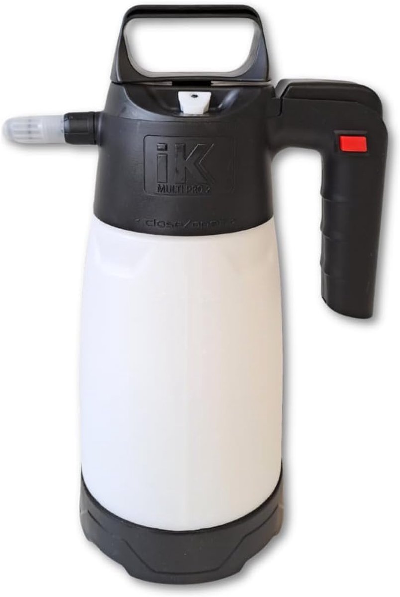 SnelShoppen - IK Multi PRO 2 Drukspuit - 2 Nozzles, Aanpasbare Conenozzel & Vlakke Jetnozzle, Perfect voor Desinfectie, Neutralen Producten, Zuren, Tu