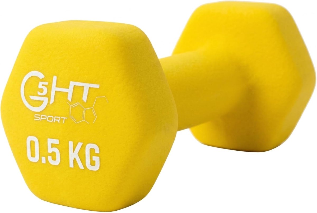 SnelShoppen - Non Slip Neoprene Dumbbells 0.5-6 kg - Individueel of Stel - Ergonomisch, Veilig, Ideaal voor Thuis Gym en Fitness - Verstelbare Gewicht