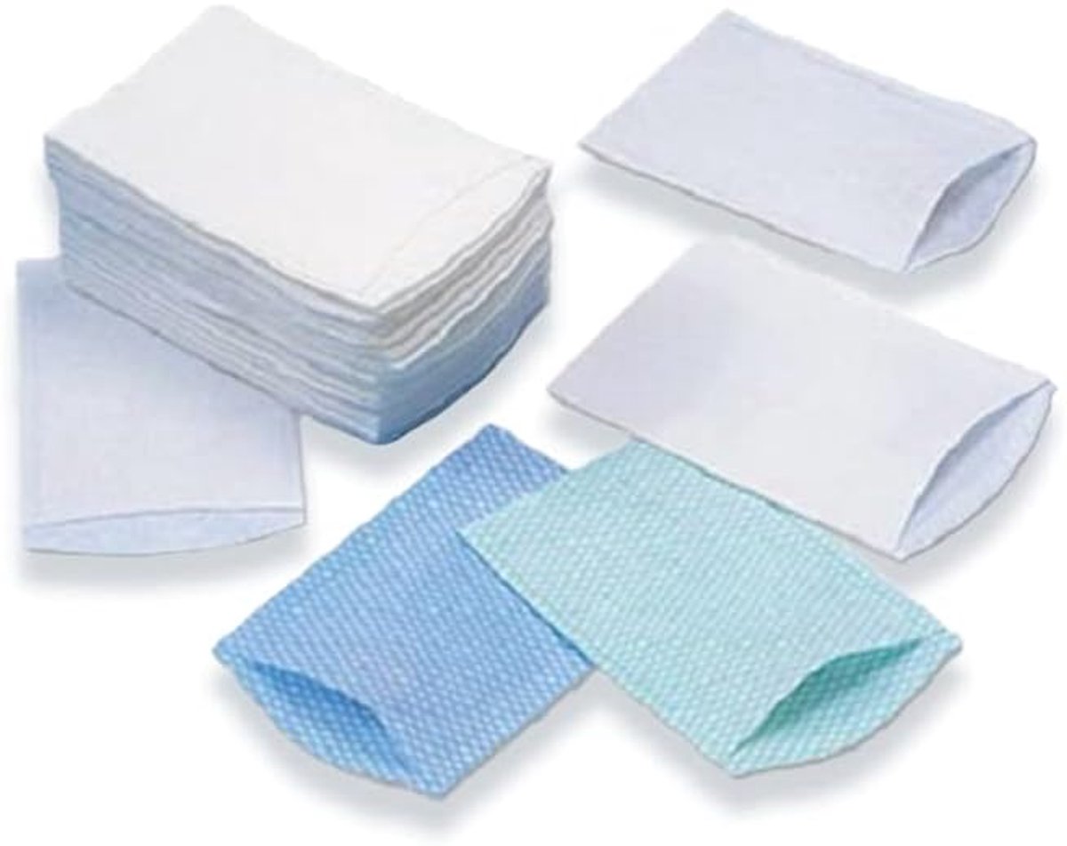SnelShoppen - 50 x Disposable Wasdoekjes, Fleece, Dikte 80 g/m², Wit, 23 x 15 cm, Perfect voor Feest, Camping, Keuken, Kinderen en Meer