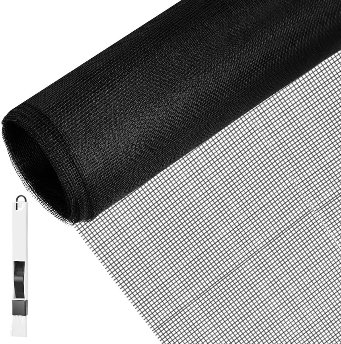 SnelShoppen - Insectenwerend Scherm 80x120 cm - UV-bestendig Vliegenscherm van Fiberglas - Muis- en Muggenbescherming voor Ramen en Deuren - Inclusief