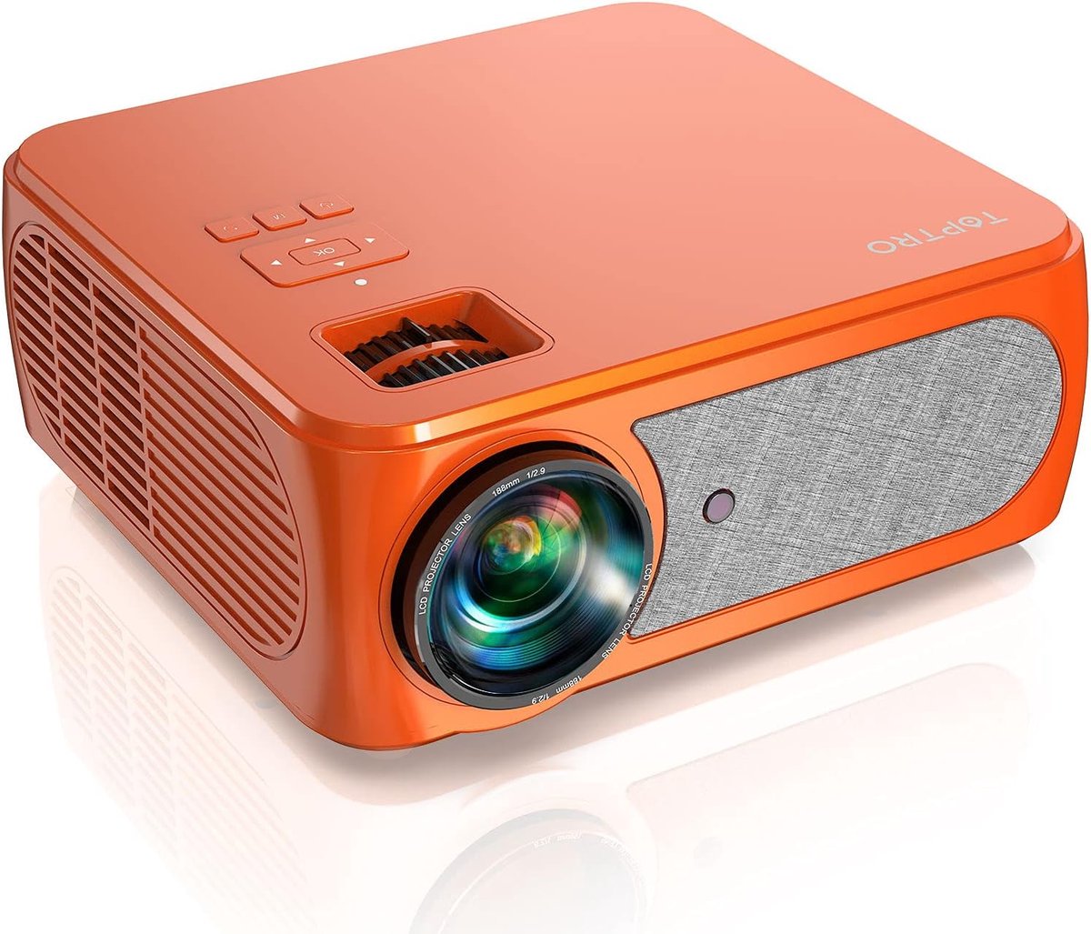 SnelShoppen - Mini Projector 6000 Lumens, Draadloze WiFi Beamer, Bluetooth, Full HD 1080P, Portable Home Cinema, Zoom X/Y, Contrast 9000:1, 60.000 Uur