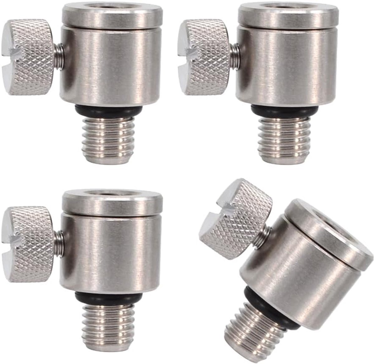 SnelShoppen - Carp Fishing Quick Change Connector - RVS Vissysteem - 4 Stuks - 3/8 Draad - Voor Vissers - Lichtgewicht - Ideaal voor Karpervissen