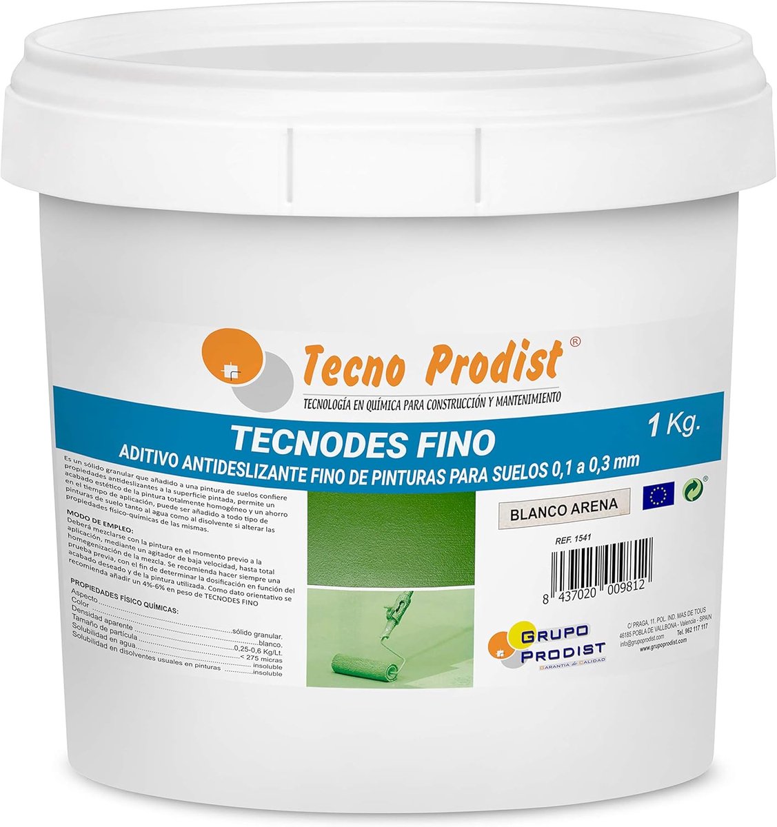 SnelShoppen - Non-Slip Additive voor Vloerverf, Granulaat 0.1-0.3 mm, 1 kg, Antislip, Voor Water- en Oplosmiddelverf, Ideaal voor Thuisgebruik en Prof