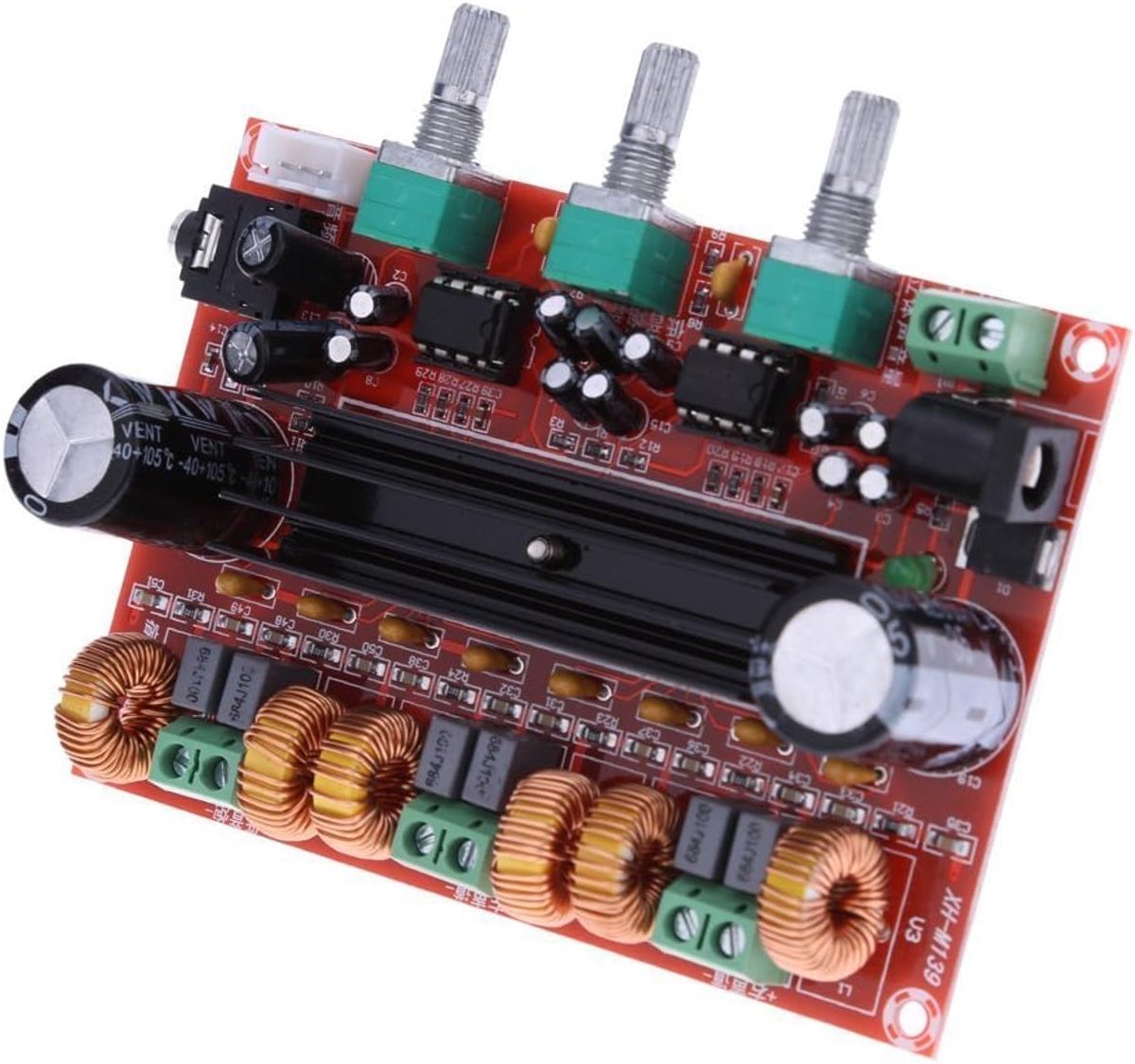 SnelShoppen - TPA3116D2 2x50W + 100W 2.1 Kanaals Digitale Subwoofer Versterker Board DC12V-24V - Hoge Geluidskwaliteit, Efficiëntie, Ideaal voor Feest