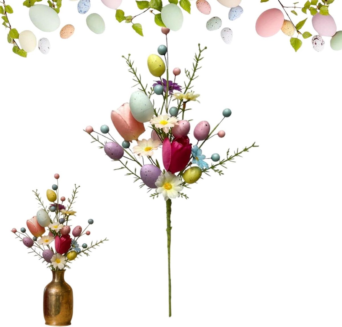 Paastakken Schuim - Voorjaars Decoratie - Feestelijke Aankleding - Handgemaakt Detail - 35