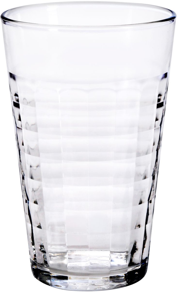 Duralex 6 Bekerglazen in Gehard Glas Prisme 50cl - 9xH14cm