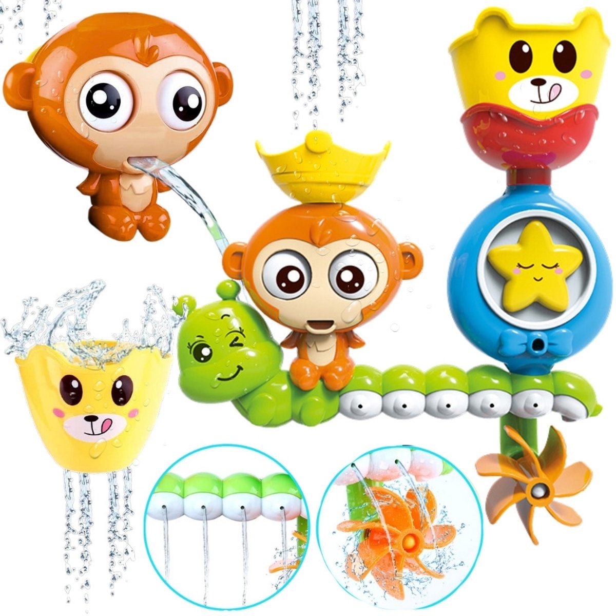 Woopie Baby Aap Badwaterspeeltje + Beker - UNI