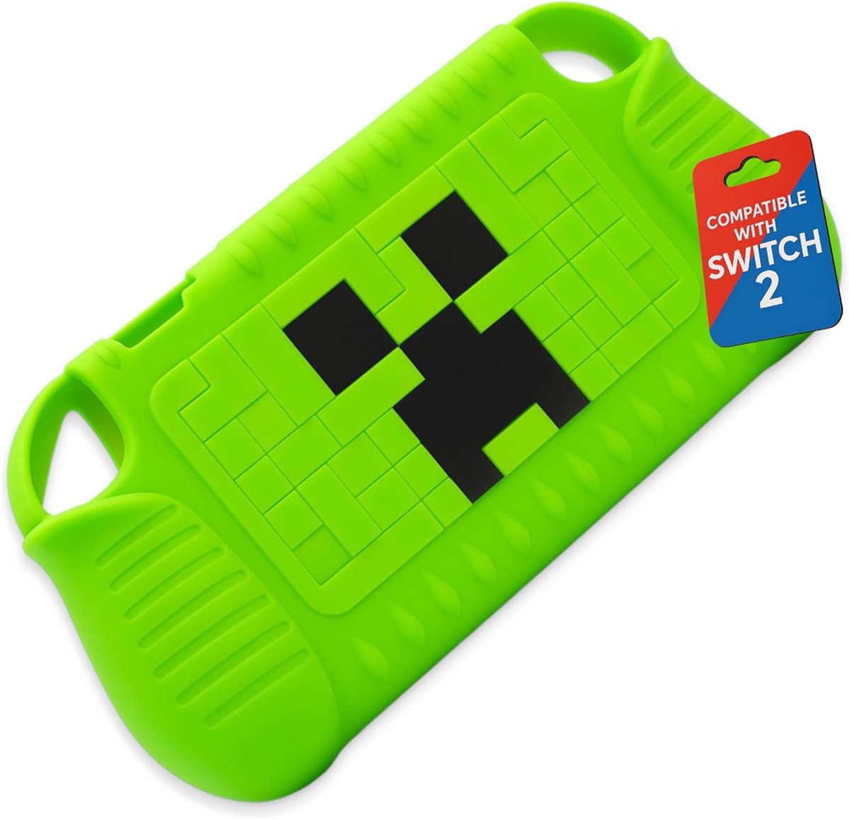 SnelShoppen - Silicone Full Case voor Switch 2 (Groen) | Anti-Slip Beschermcase met Schokabsorptie en Nauwkeurige Uitsparingen | Slanke Perfecte Pasvo