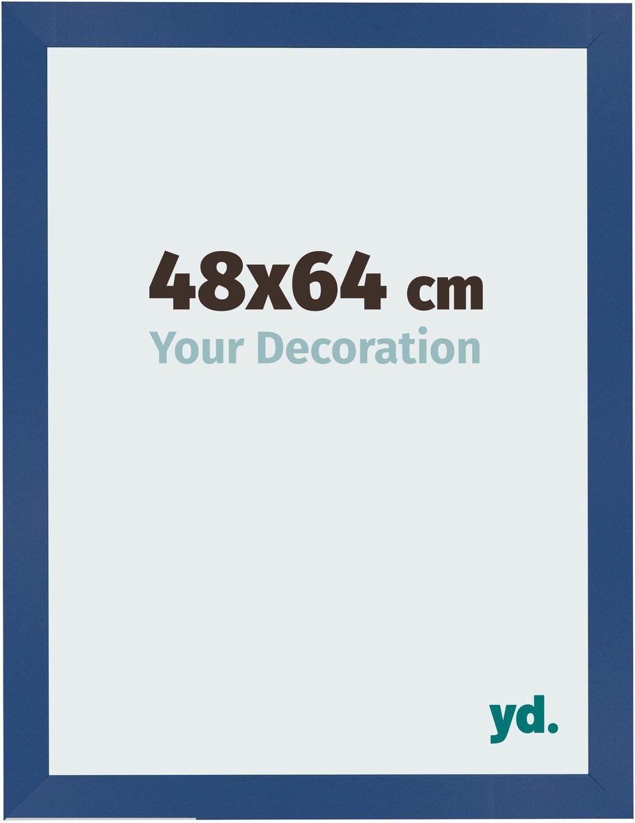 Your Decoration - Fotolijst 48x64 cm - MDF - Donkerblauw - Bologna