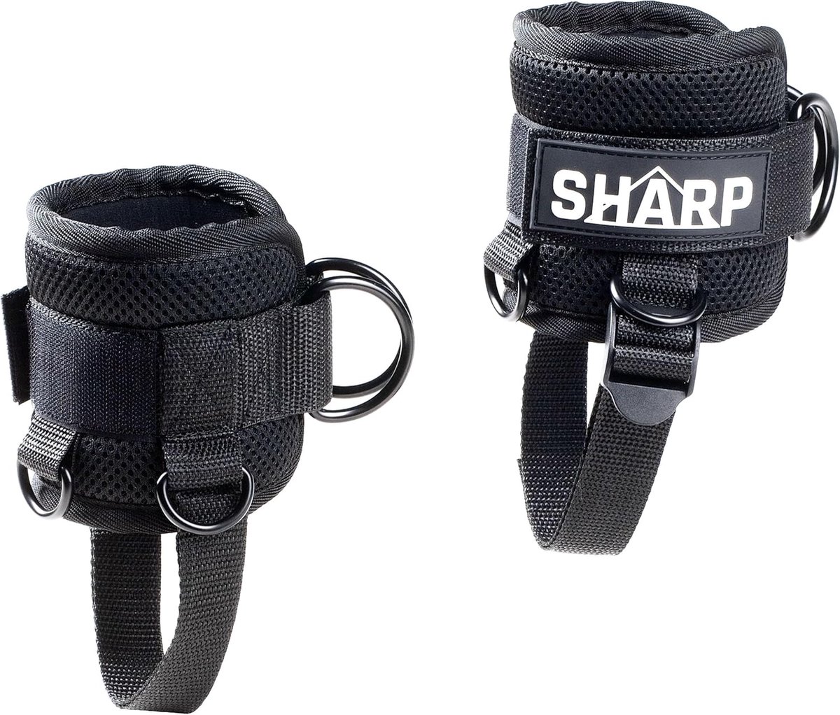 SnelShoppen - Verstelbare Enkele Enkelbanden voor Krachttraining, Stevige Neopreen Enkelslippers voor Sport, Kickback en Biltraining, Fitness Accessoi