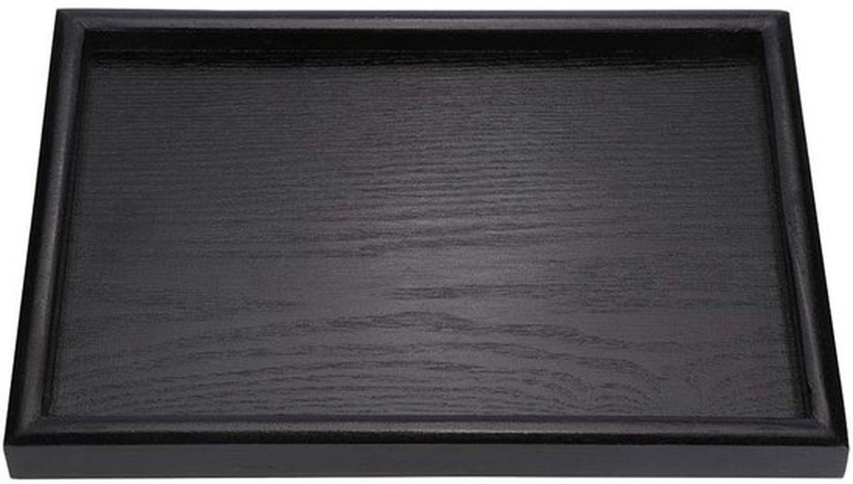 Rechthoekige vorm Massief hout Thee Koffie Snacks Schaal Borden Restaurant Schalen Geneste Lade Butler Tray voor Keukenfeest Diner (30 * 20 * 2cm), standaard, modern