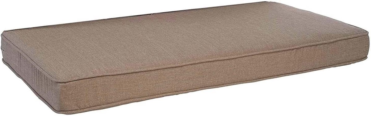 Buitenbank Kussen - Zitkussen Bank - Comfortabel Zitten - Waterdicht Polyester - 48x14x2 Inch - Bruin