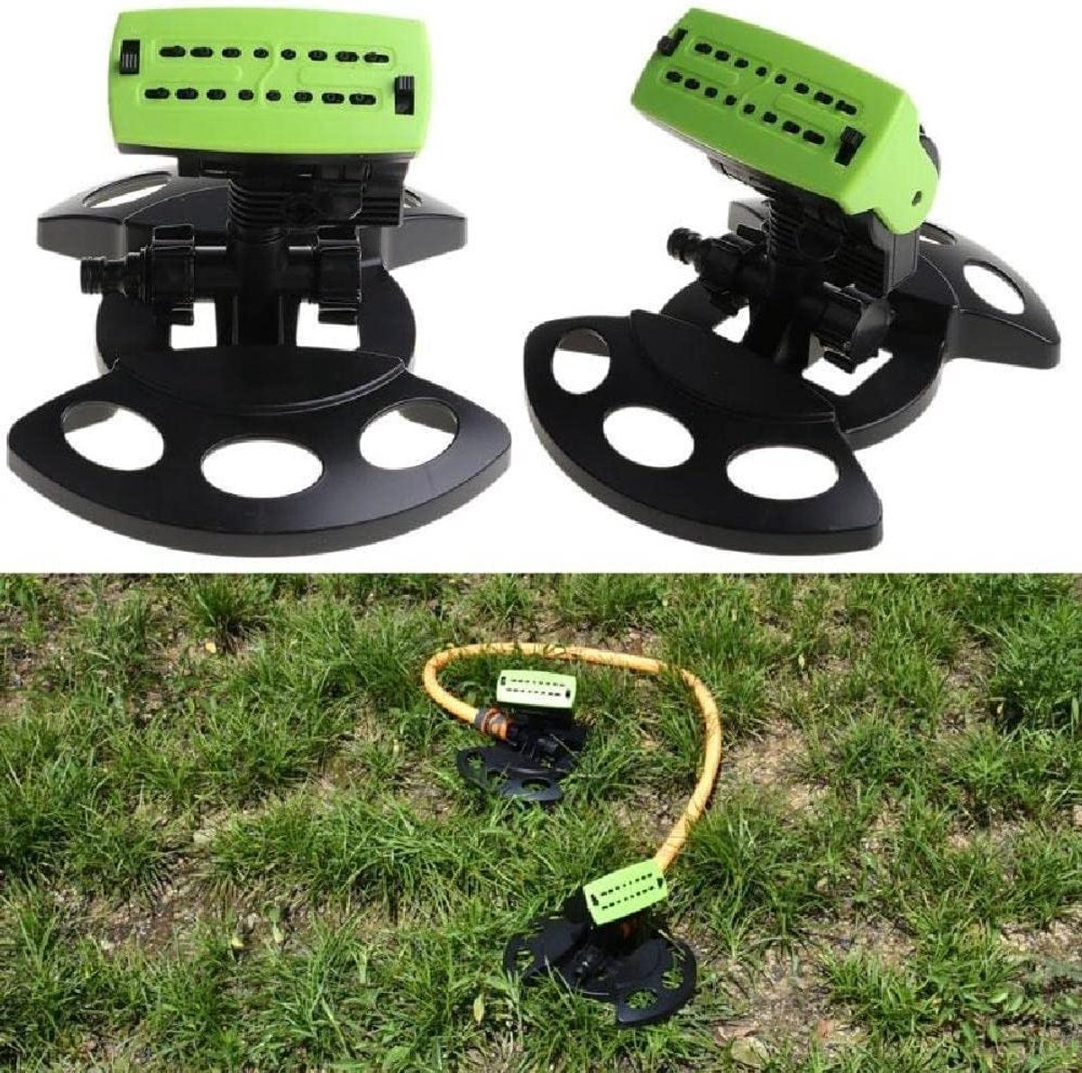 Gazon Sproeier - Watersproeier Automatisch - Tuin Beregenen - Uniform Regenpatroon - 16 Gaten - Groen