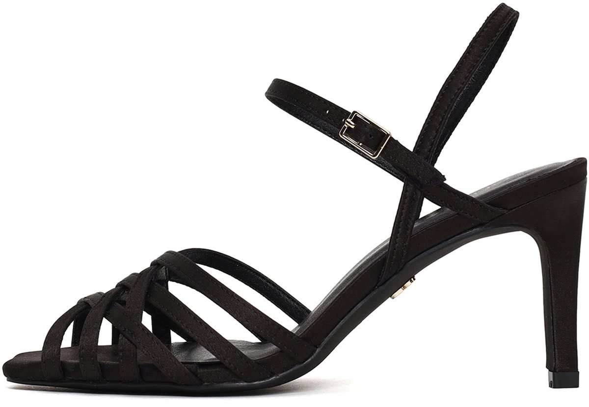 DERIMOD Sandalen Met Hoge Hak Textiel High Heel Sandalen