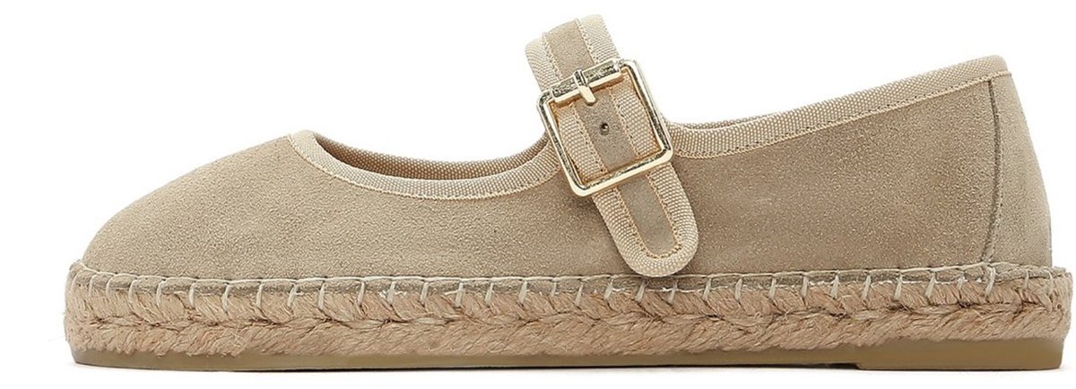 DERIMOD Espadrilles Imitation Suede Leather Espadrilles