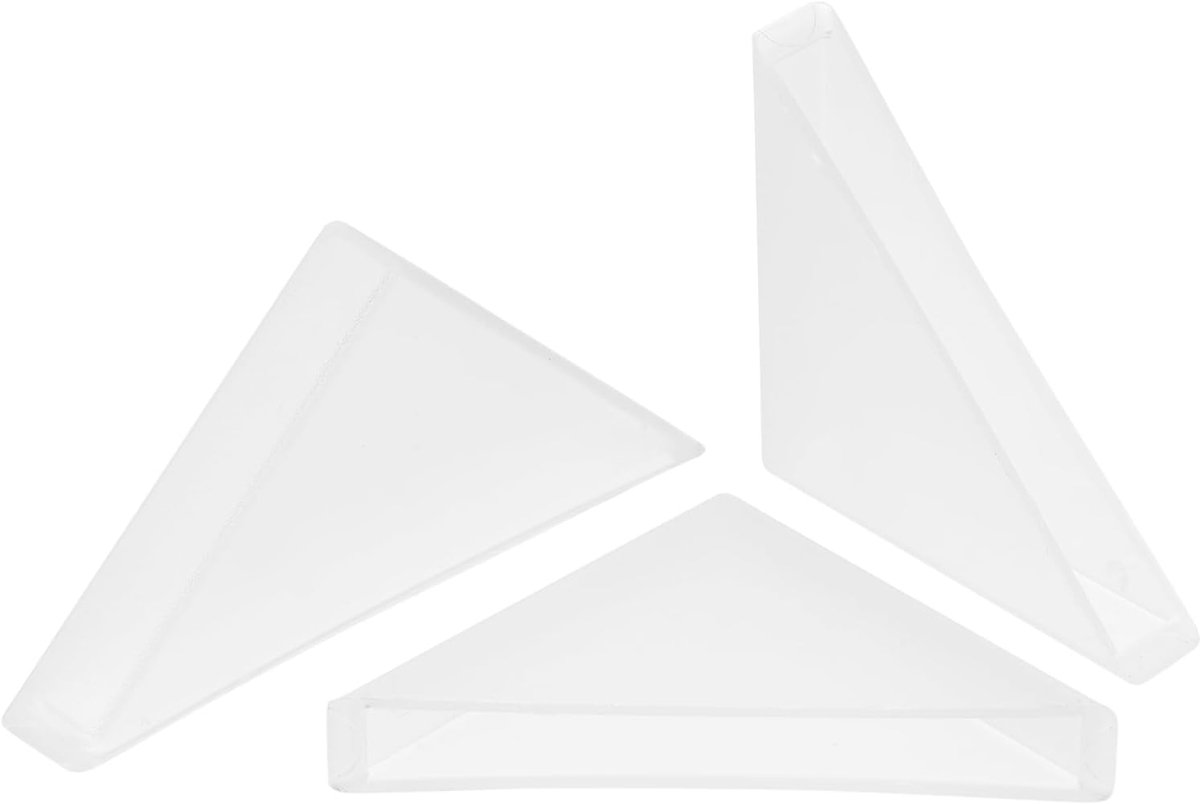 SnelShoppen - 20 Stuks Plastic Hoekbeschermers 6 x 50 mm - Witte Hoekbeschermers voor Glas, Spiegels en Tegels - Veiligheid voor Kinderen en Huishoude