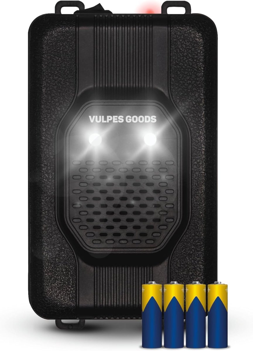 SnelShoppen - Marterverjager Ongedierteverjager Multifunctionele Set Binnen & Buiten - Ultrasonisch Geluid - Batterijen, 12V & Auto Accu - Marters, Mu