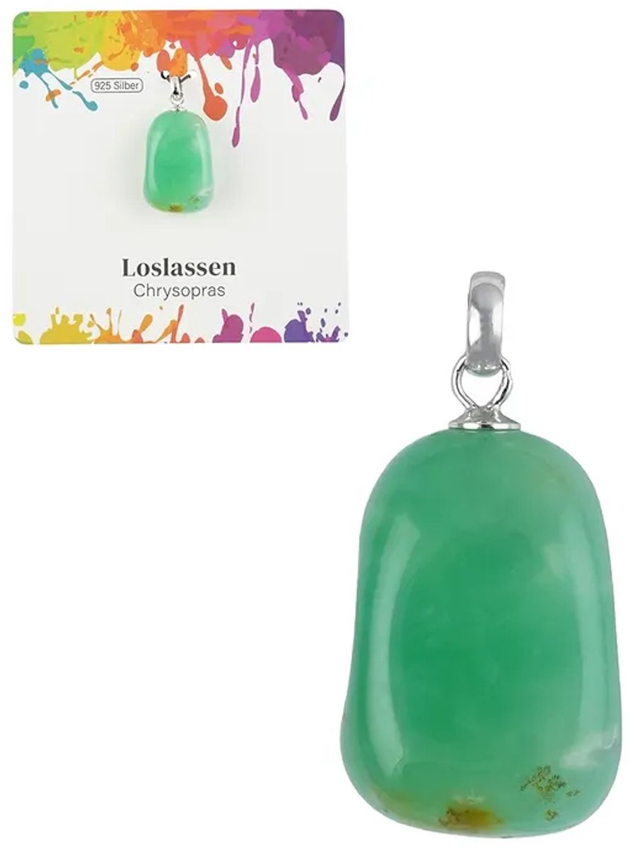 Hanger Chrysopraas klein