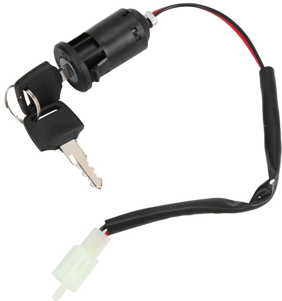 SnelShoppen - Elektrische Scooter Contactschakelaar - 2 Stuks 2 Polige Ignitie Schakelaar met ON/OFF Functie voor Elektrische Scooters en Driewielers
