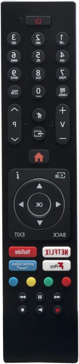 Afstandsbediening - Commander TV - TV Bediening - Directe Werking - 10 Meter Bereik - Zwart