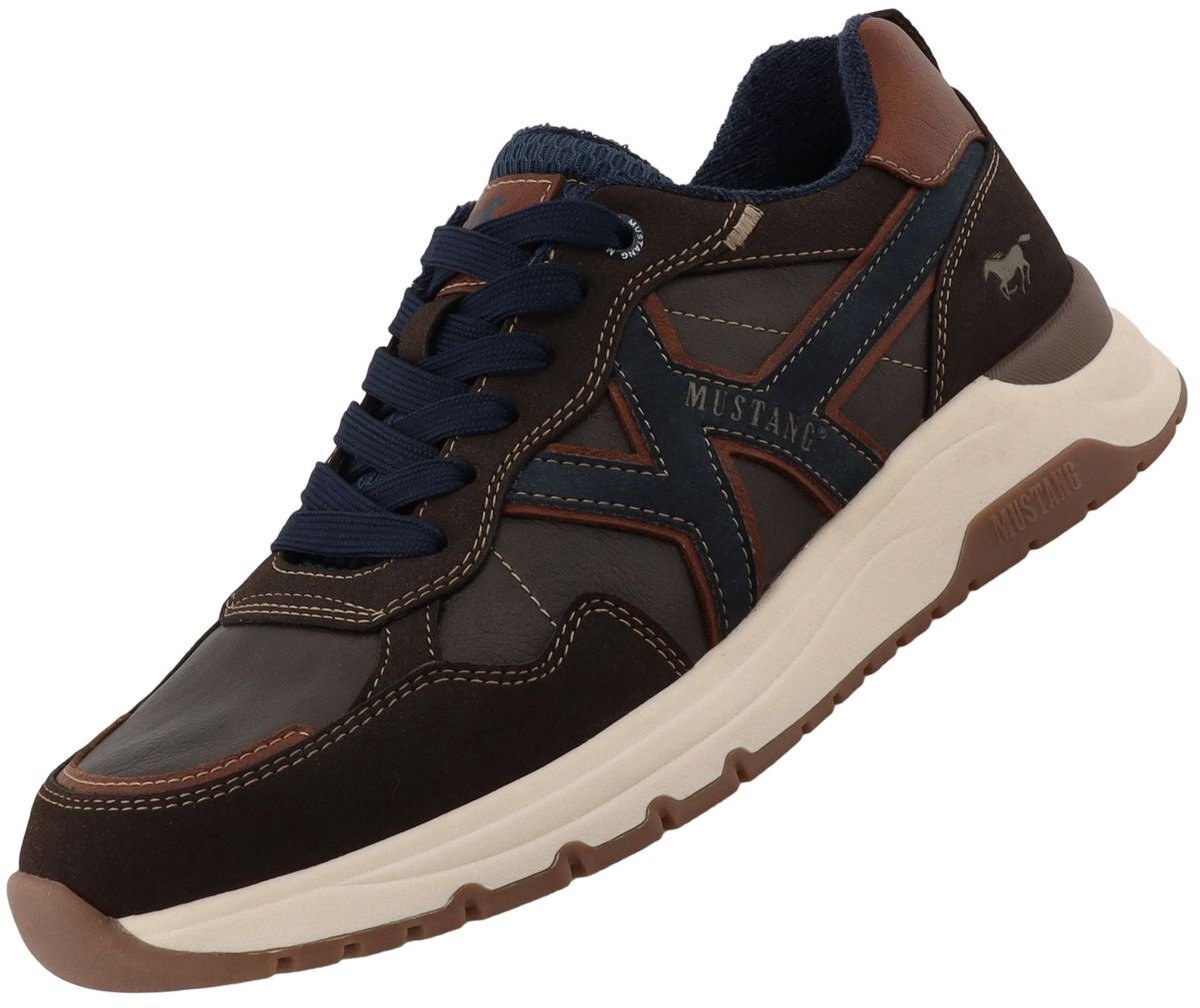 Mustang Heren Sneaker Mokka | Bruin | Maat: 43