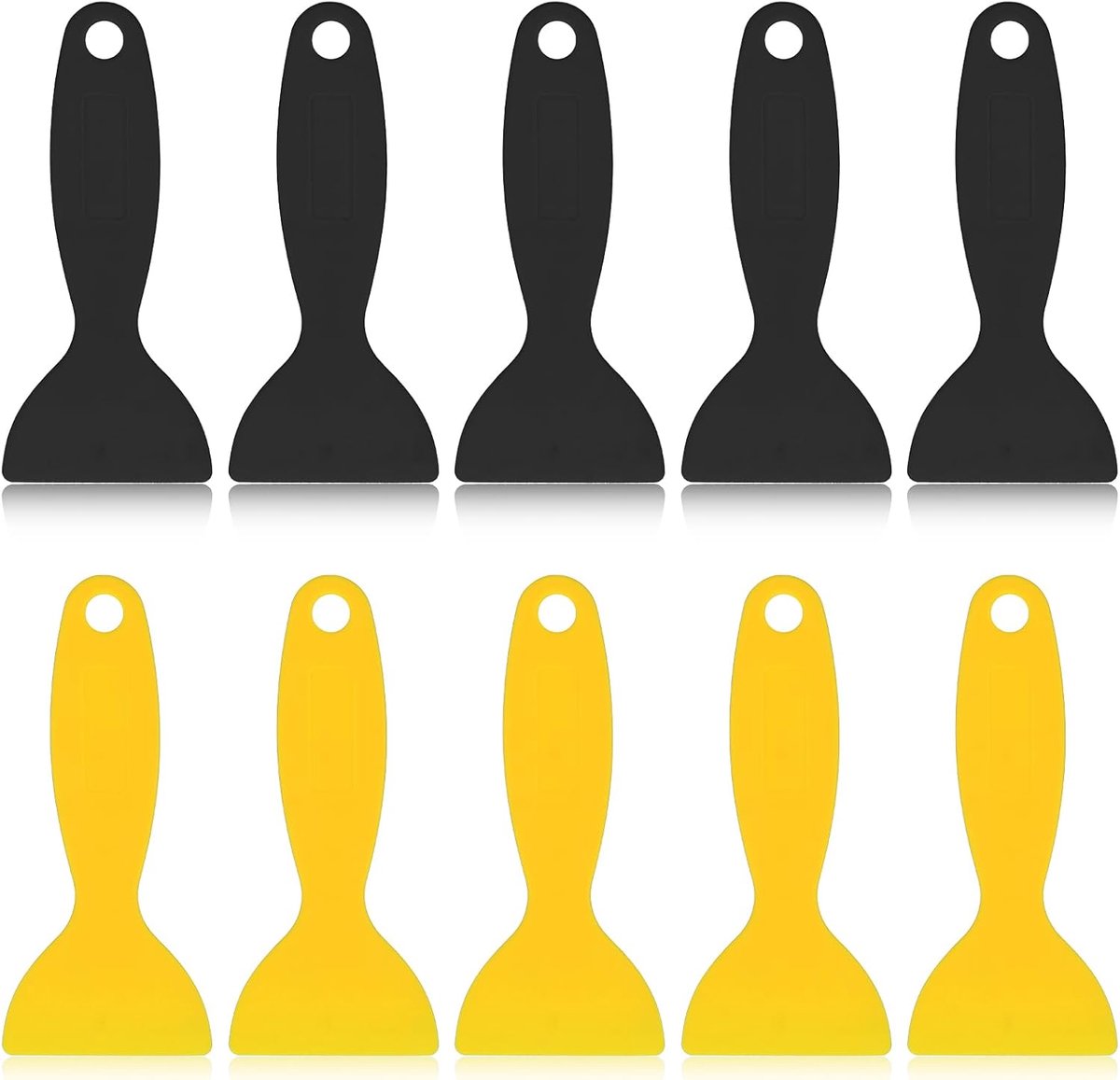 SnelShoppen - Thinp Set van 10 Plastic Spatula's, 3D Print Spatula Knife, Scraper, Luchtbel Verwijderaar, Wandafwerkmiddel, Putty Knife, Flexibele Ger