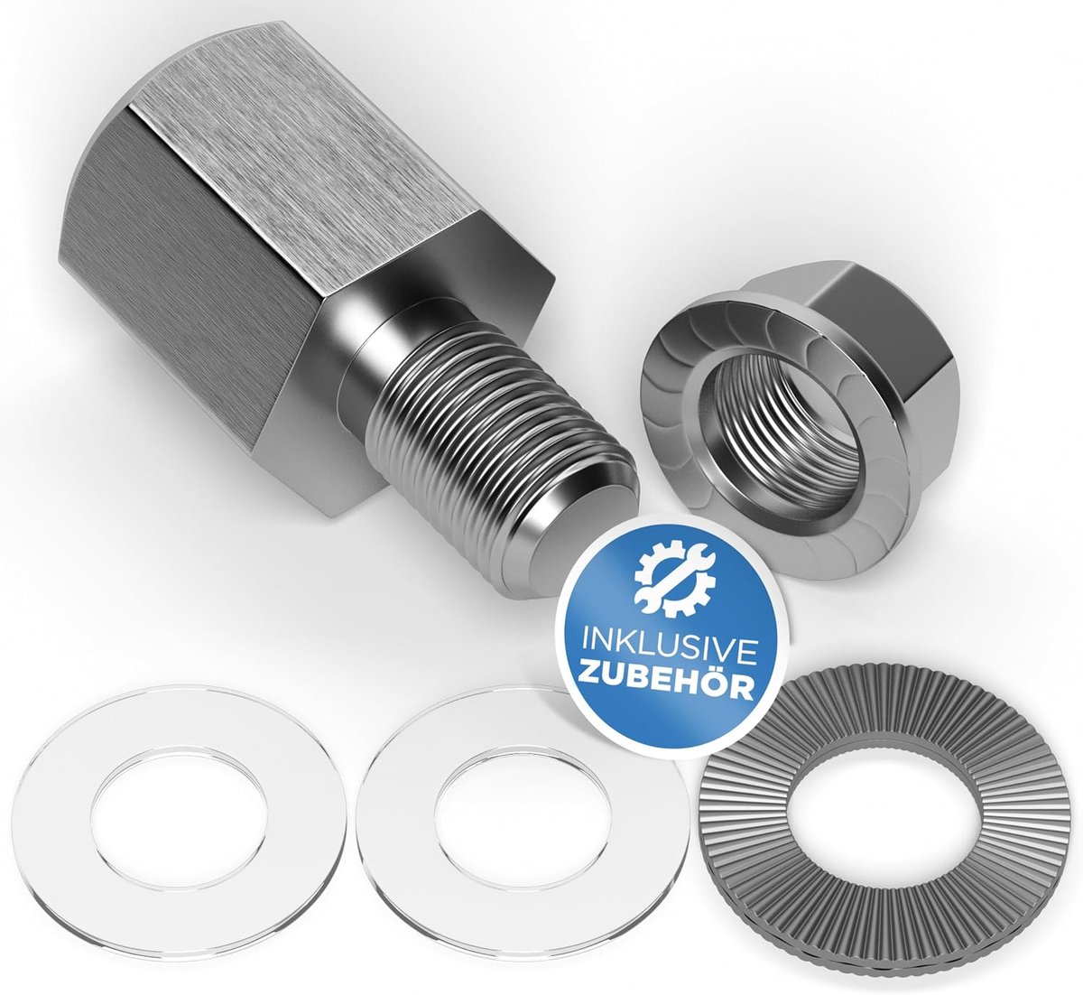 SnelShoppen - Fietsaansluitadapter Thru-Axle & Quick Release voor Fietstrailers - Universeel, M10, Eenvoudige Montage, Geschikt voor Thule, Qeridoo
