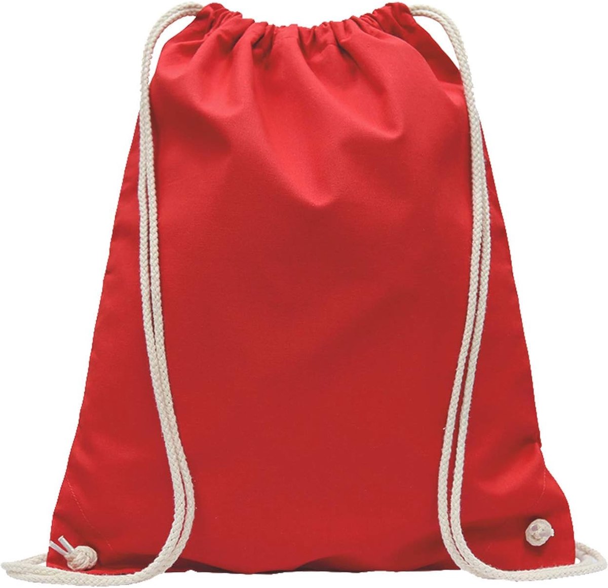 SnelShoppen - Katoenen Tas - Sporttas, Rugzak, Gymtas, Boodschappentas, Jute Tas - Oeko-Tex® Gecertificeerd, Perfect om te Beschilderen, Ideaal voor B