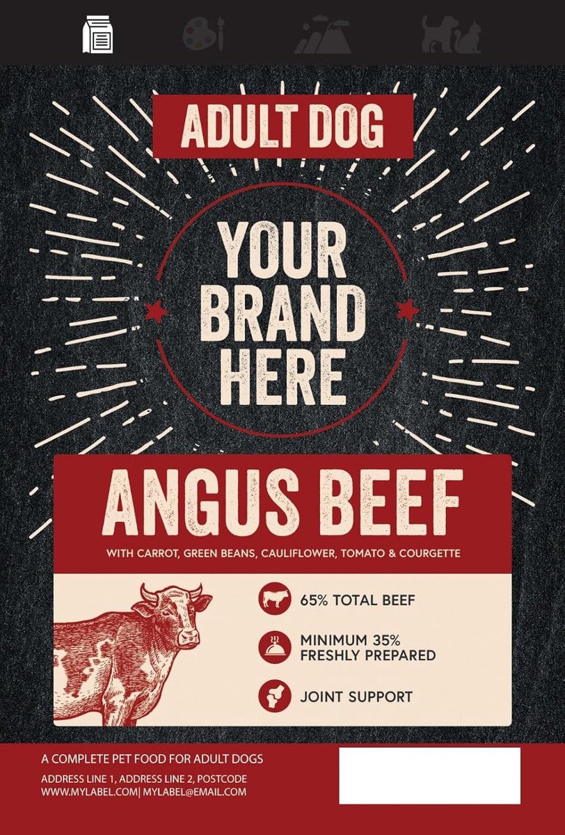 SnelShoppen - Premium Hondenvoer voor Kleine Hondenrassen met Angus Rund - 2 kg - Gemakkelijk Kauwen - Hoge Energie Kroketten - Gezond & Voedzaam