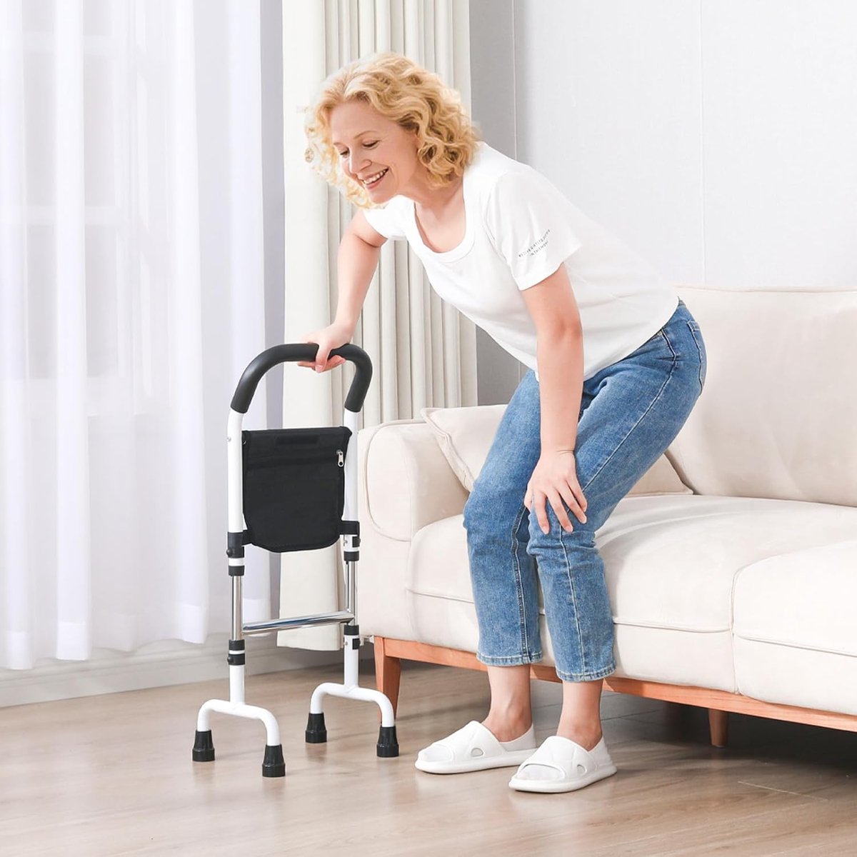 Opstahulp voor senioren - Opstahulp van bed, toiletvloer & bank - Stahulp stabiliteit