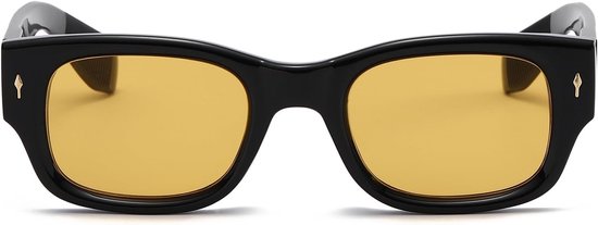 Vintage rechthoekige vierkante zonnebril voor vrouwen mannen retro trendy rechthoekige dikke rave getinte zonnebril UV400 bescherming van Vintage — afbeelding 3