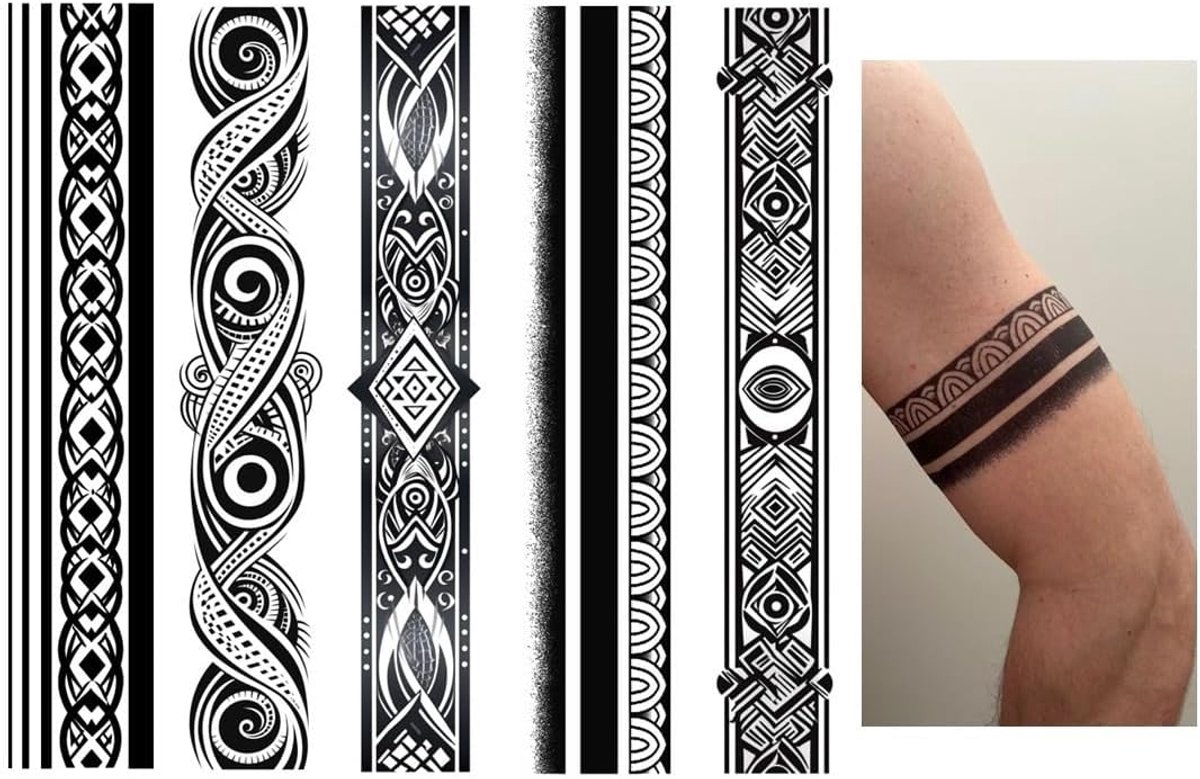 Tijdelijke armband tatoeages tribal tattoo Maori Design Tattoos Luc5