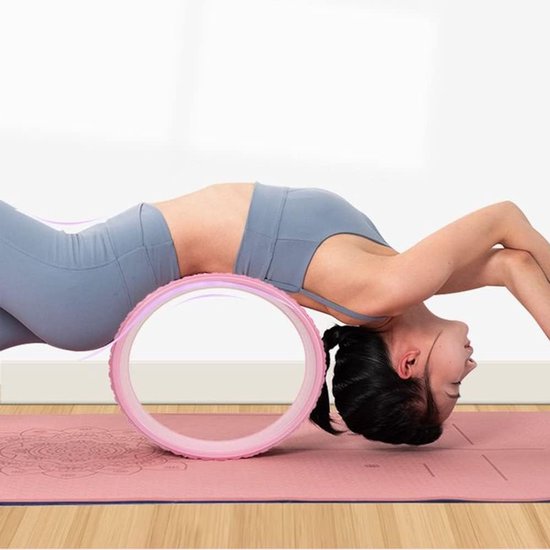 Yoga Wiel - Pilates Ring - Rug Opener - Hoge Compressie - 32x12cm - Groen — afbeelding 4