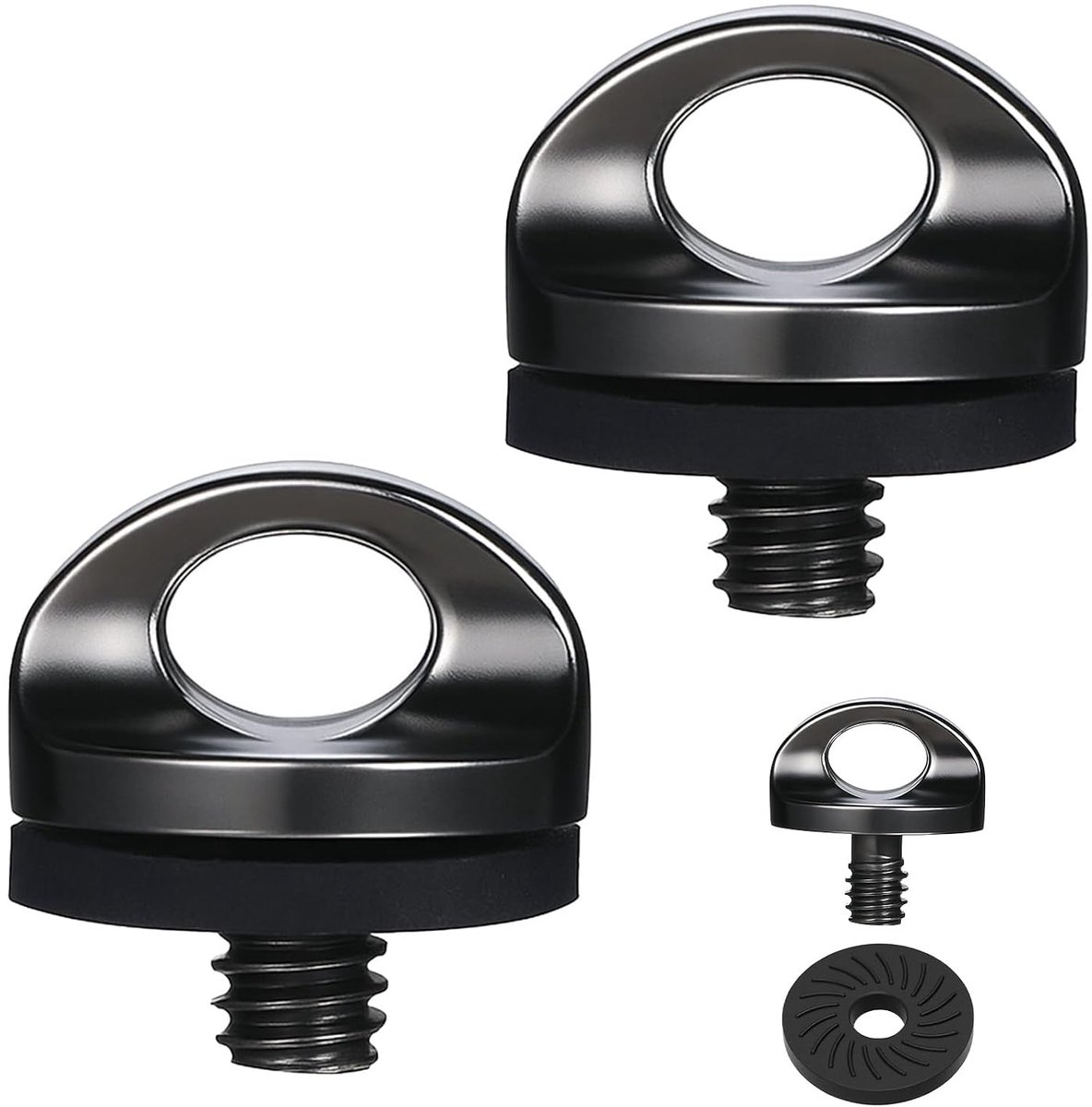 2 stuks 1/4" camera bevestigingsschroef, QR-plaat en statief accessoires, adapterschroef voor camerariem D-ring, schroef voor draagriem, statief en meer