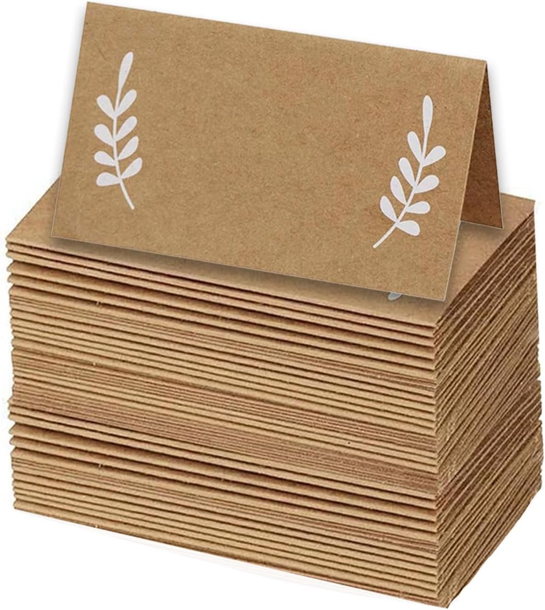 50 stuks tafelkaarten voor bruiloften, 90x50mm plaatskaartjes om zelf te beschrijven, naamkaartjes, tafelkaarten voor bruiloft, verjaardag, doop