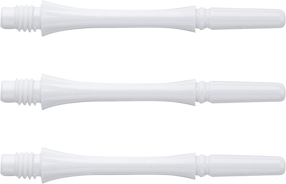 Dart Shafts - Vliegassen - Precisie Werpen - Draaibaar Ontwerp - Maat 3 - Transparant Wit