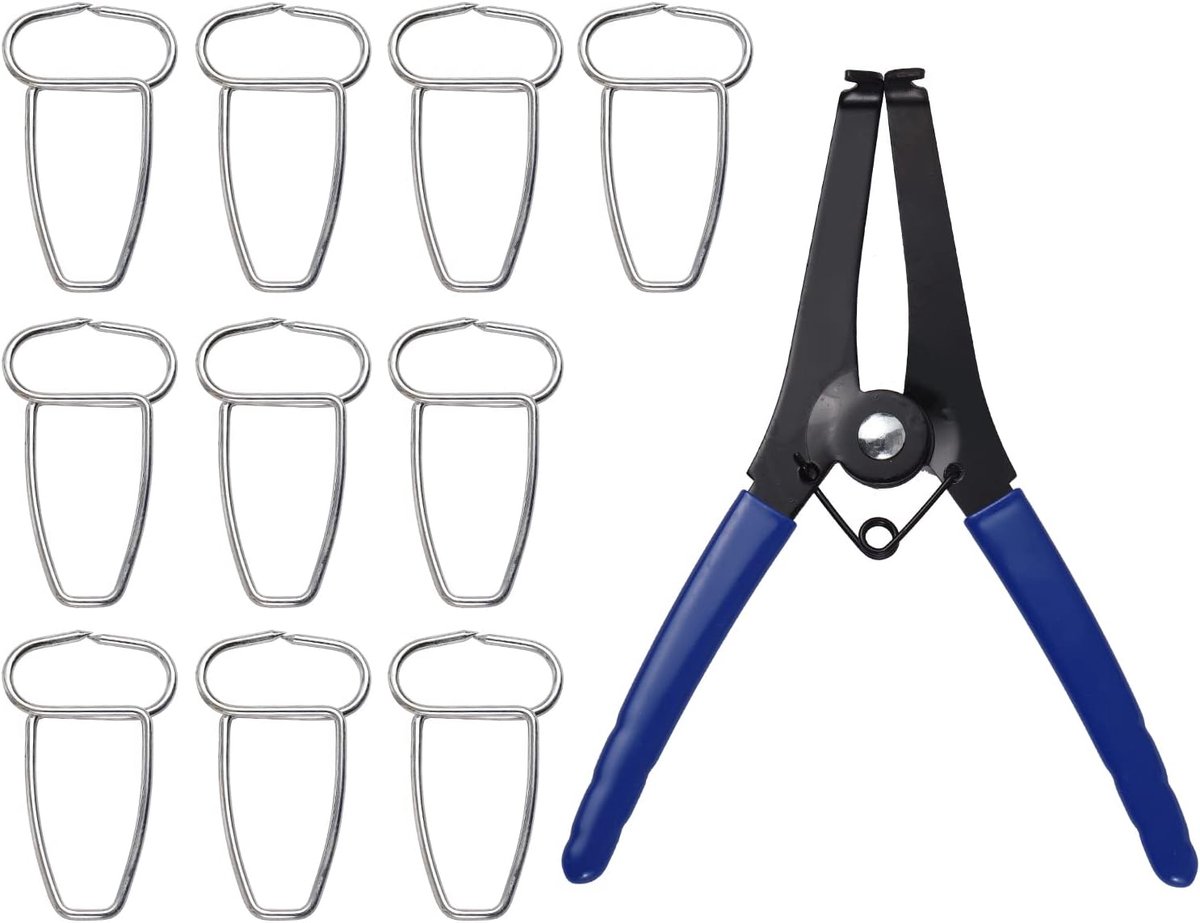 Federklemmzange met 10 Gehrungsecken Houtbewerkingsgereedschap Gehrungseeks en clips voor frames Lamellen Houtverbinding Gehrungsecken