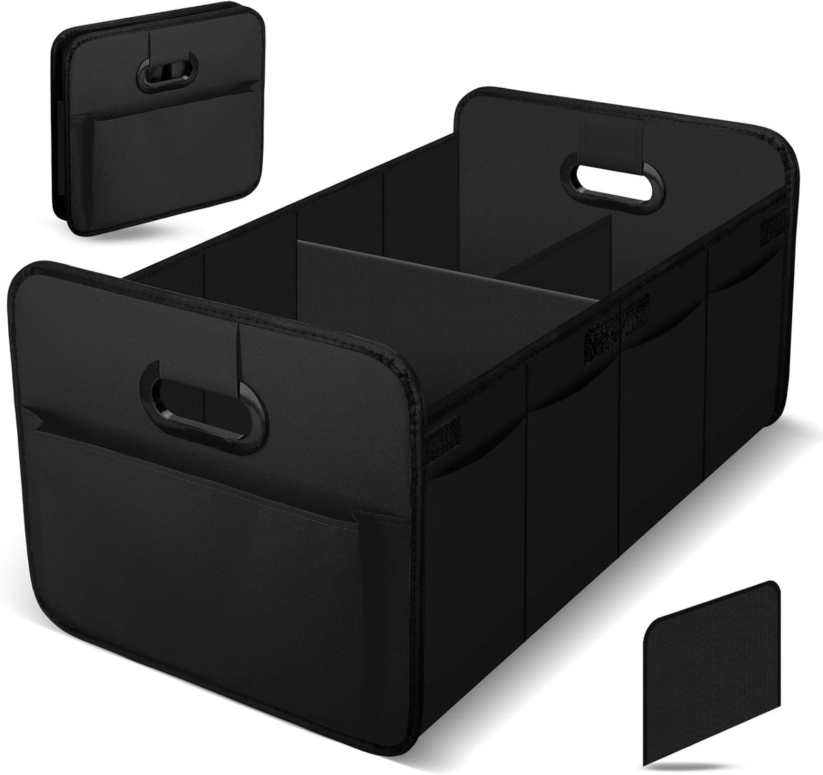 Autokofferbakorganizer, opvouwbare waterdichte opbergdoos voor in de auto met meerdere compartimenten, multifunctionele kofferbak, netjes voor alle voertuigen