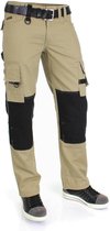 Tricorp  Werkbroek Canvas Cordura 502009 Khaki / Zwart - Maat 60