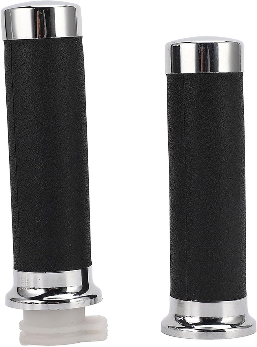Motorfietshandgrepen - Stuur grips - Comfortabel rijden - Ergonomisch ontwerp - 2 stuks - Zwart