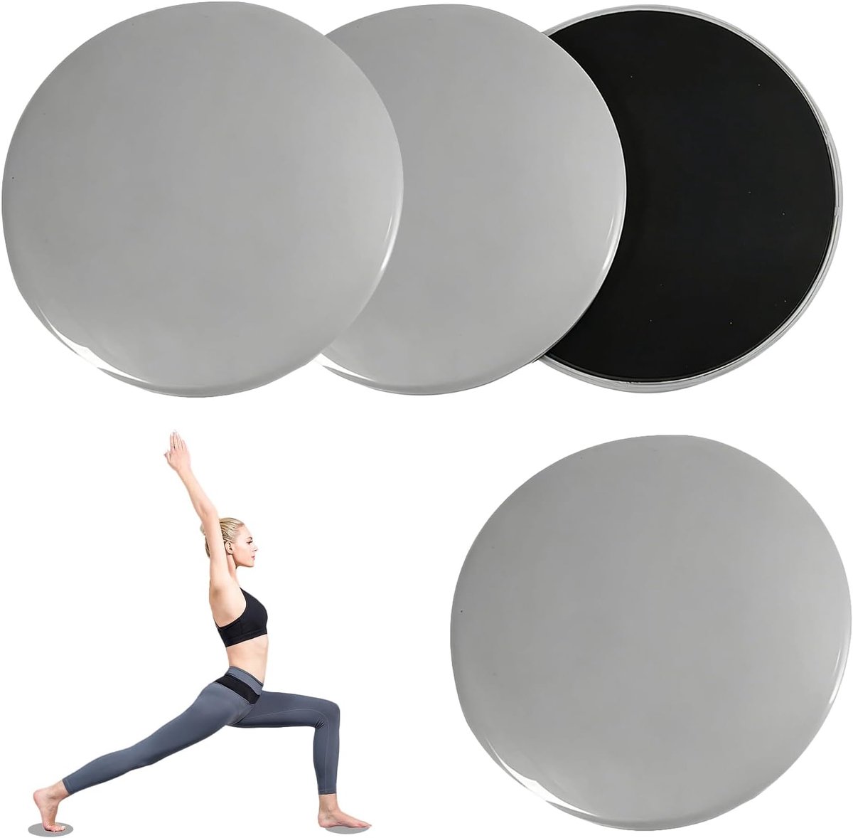 Fitness Gliding Discs, Core Sliders voor training van het hele lichaam, glijschijven voor romptraining en - ShopVlot