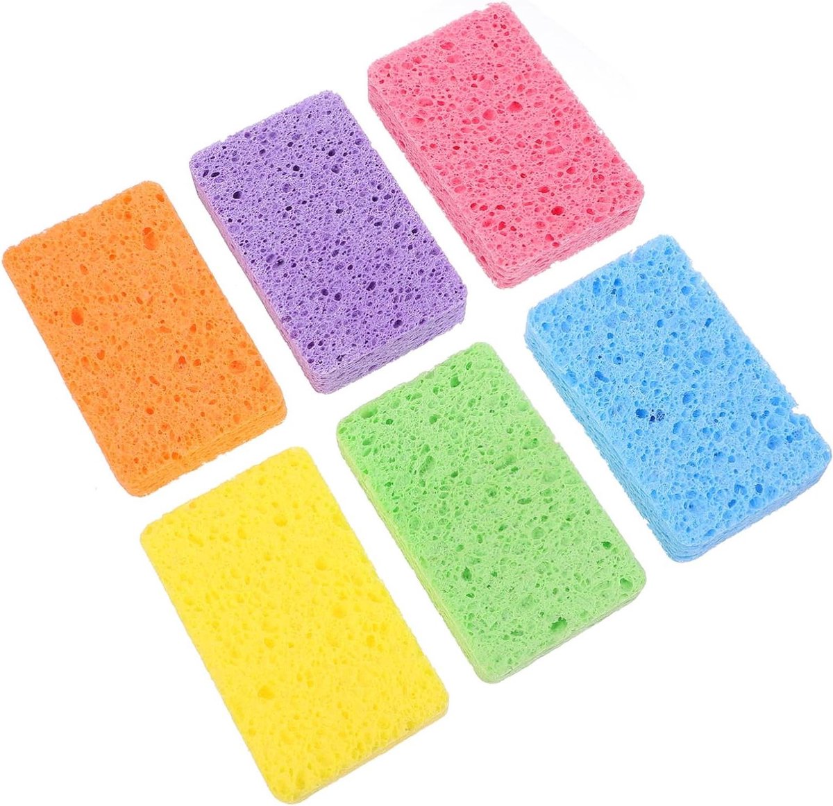 Keuken Sponsjes - Vaatdoeken Set - Keuken Schoonmaken - Hoge Absorptie - 12 Stuks - Diverse Kleuren