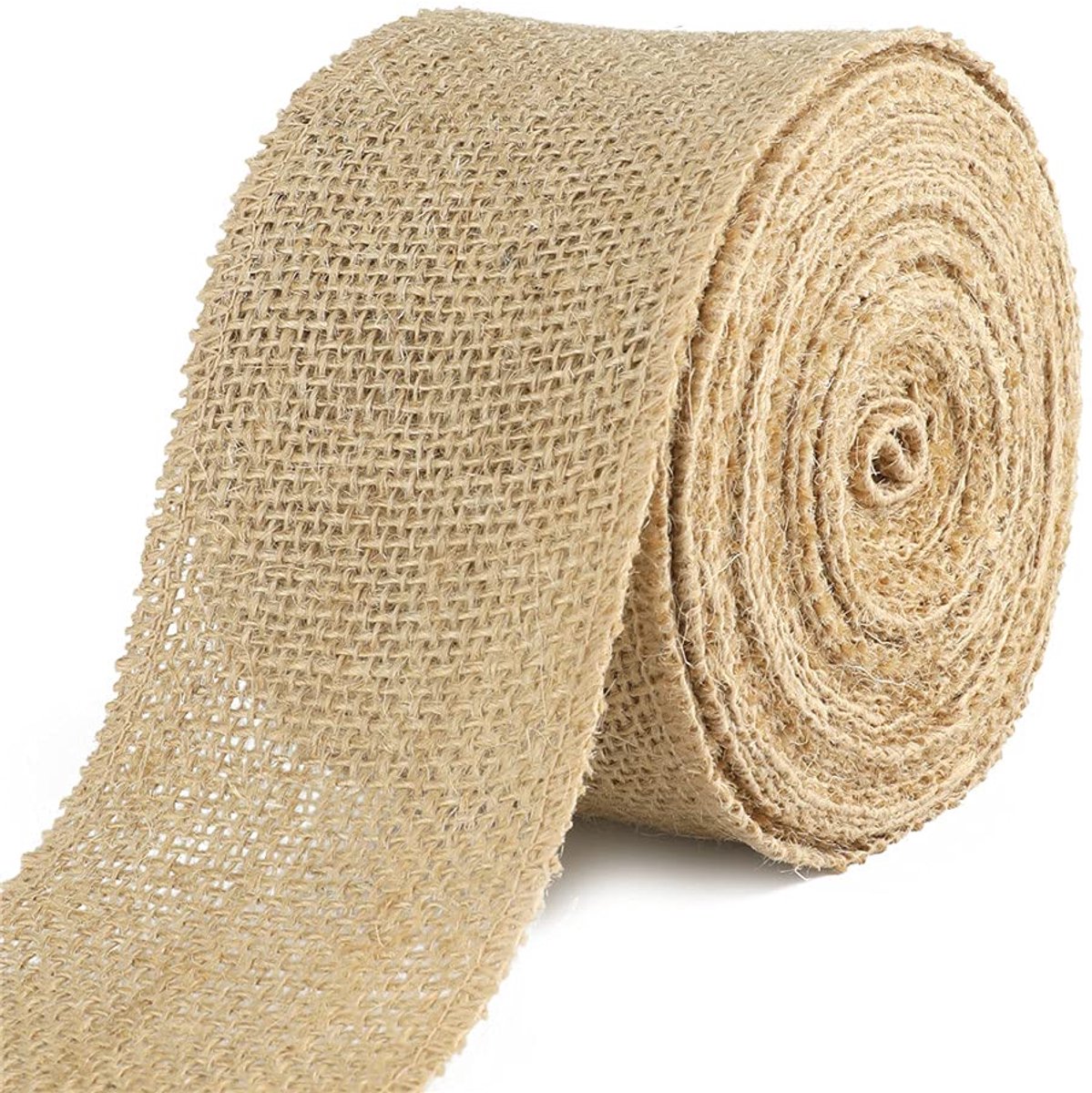 Jute lint, lintrol van 10 meter, vintage hessisch lint voor ambachtswerk/bruiloften/kerstversiering (8 cm breed)